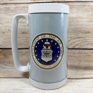 Vintage Thermo Sew Beer Mug Department of the Air Force Military Plastic Cup
